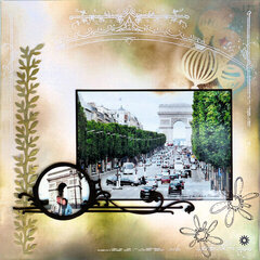 Champs Elysees & Arch de Triomphe, Paris