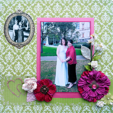 wedding layout: mother &amp; daughter