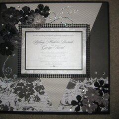 Black and White Themed Wedding Invitation Layout