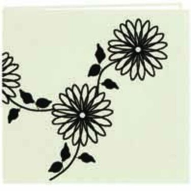 Black and White Embroidered Fabric Scrapbook