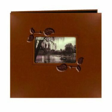 Embossed Leatherette Frame Scrapbook