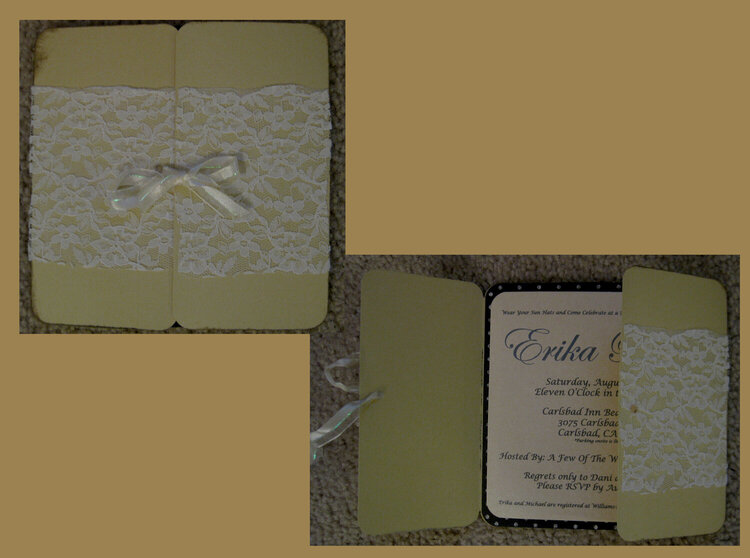 Vintage Elegance Bridal Shower Invitation