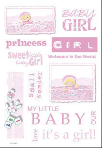 it takes two baby girl sticker