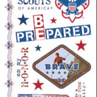 Boy Scout Active Sticker