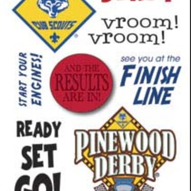 it takes two Pinewood Derby sticker