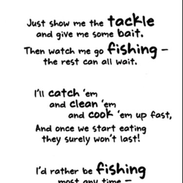 it takes two fishing poem