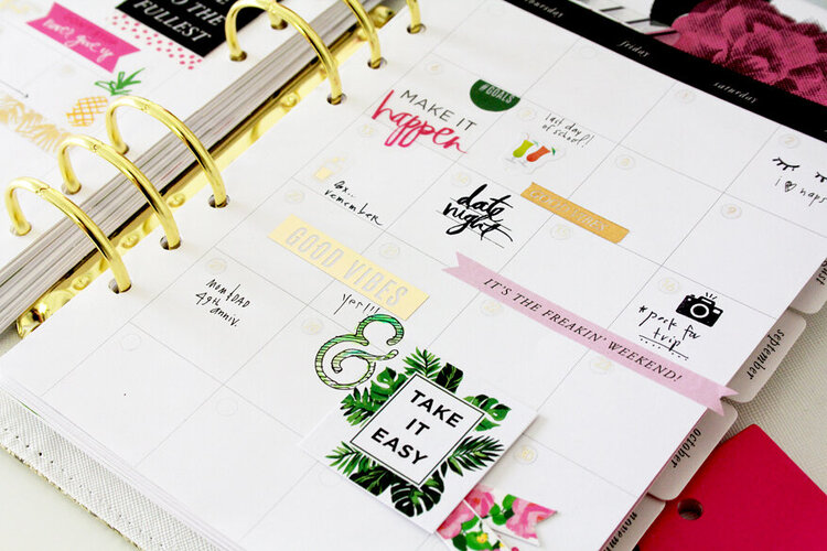Memory Planner Monthly Layout