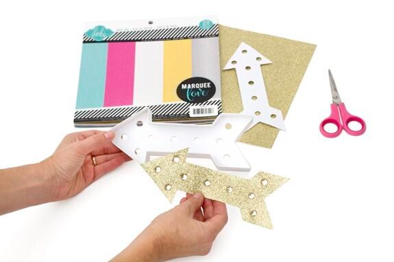 Heidi Swapp Marquee Love Glitter Paper Pad