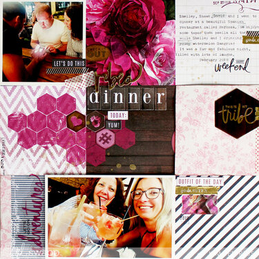 Easy Grid Style Scrapbook Page