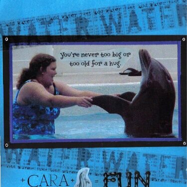 water+cara+dolphin=fun