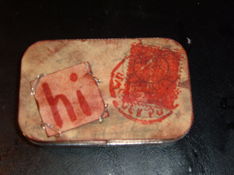 altered and filled altoid tin *surprise tin*