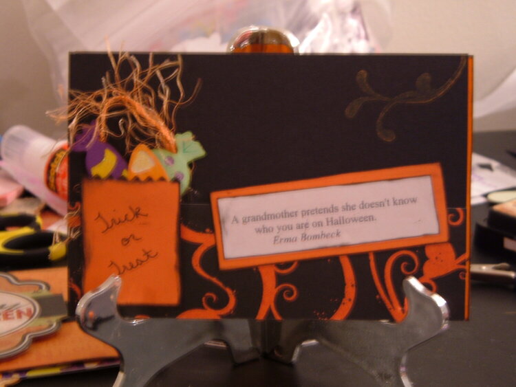 halloween quote card