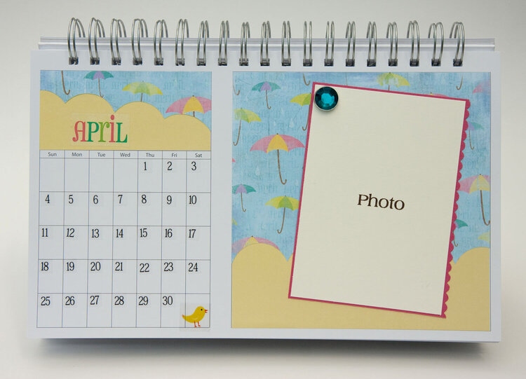 Desktop Flip Calendar - April