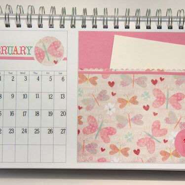 Desktop Flip Calendar - February