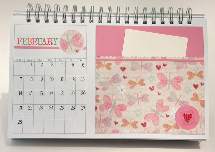 Desktop Flip Calendar - February