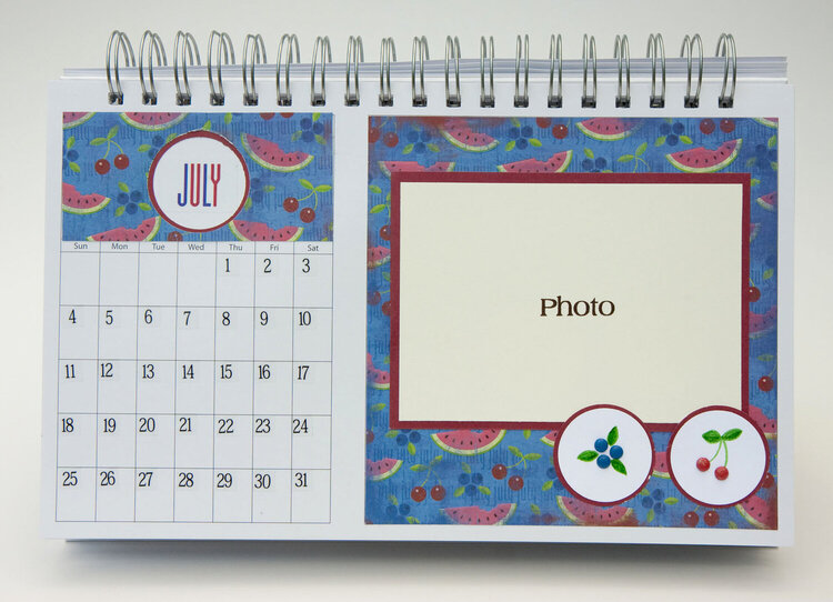 Desktop Flip Calendar - July