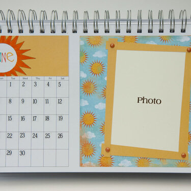 Desktop Flip Calendar - June