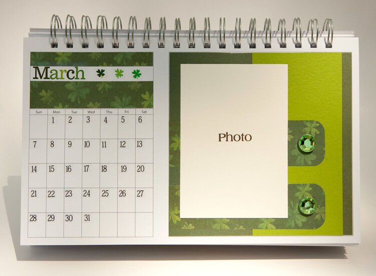 Desktop Flip Calendar - March
