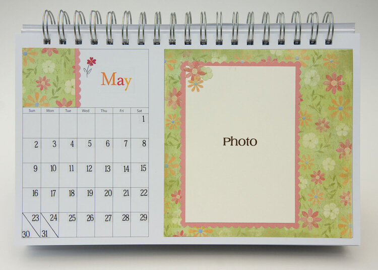 Desktop Flip Calendar - May