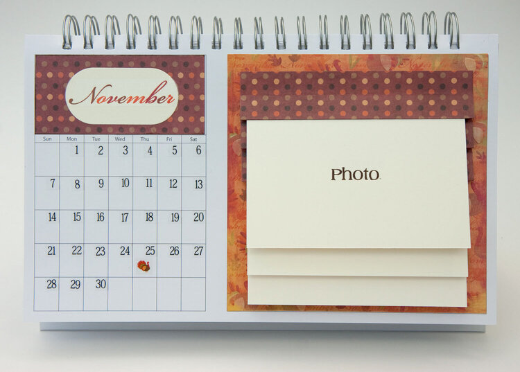 Desktop Flip Calendar - November