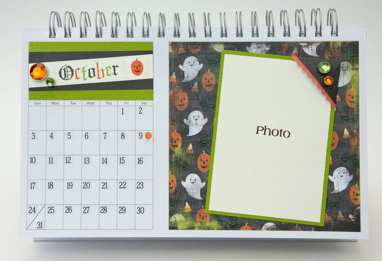 Desktop Flip Calendar - October