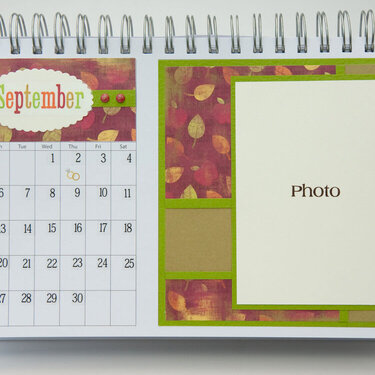 Desktop Flip Calendar - September