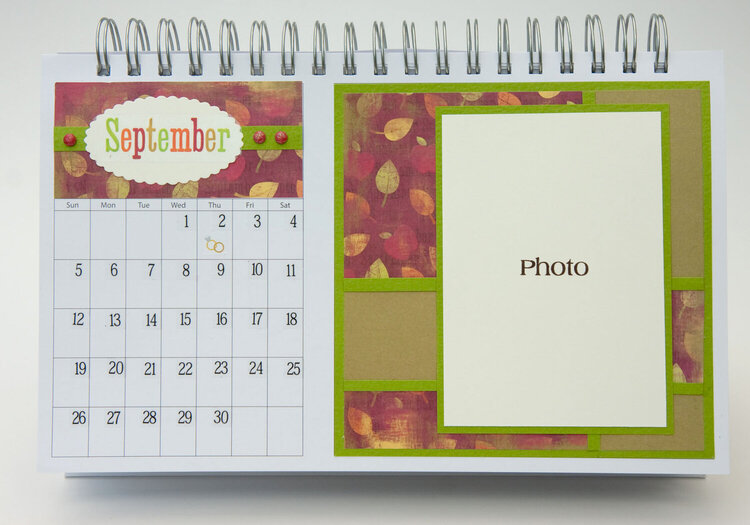 Desktop Flip Calendar - September