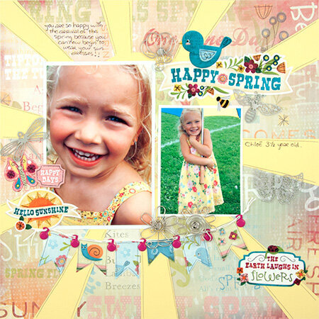 Spring and Sunshine Layout