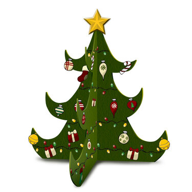 Christmas Tree Kids Kraft-It Kit
