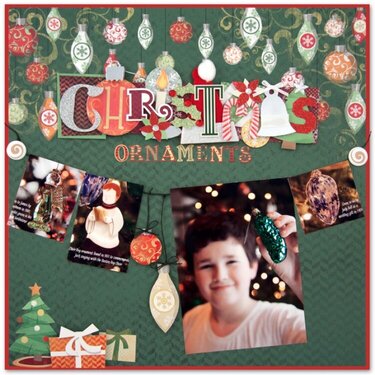 Christmas Ornaments Layout by Alice