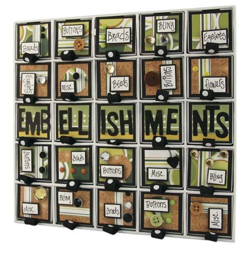 Embellishment Organizer 3D Calendar