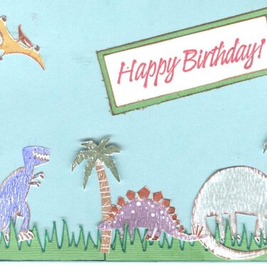 Dinosaur Bday card