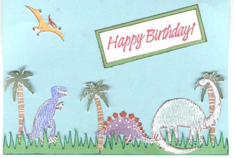 Dinosaur Bday card
