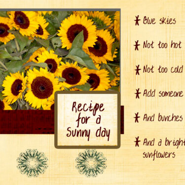 REcipe for a sunny day