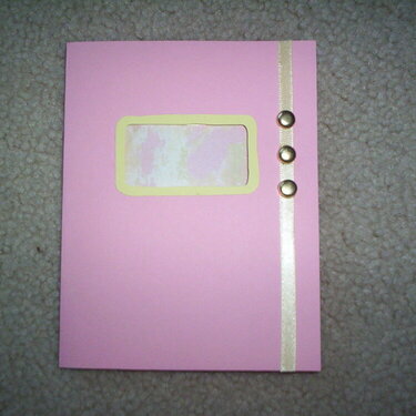 Pink window card