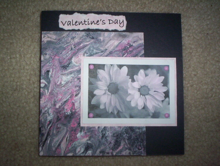 Valentine&#039;s Daisy card