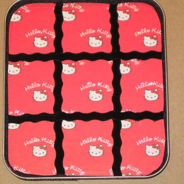 Hello Kitty cd case Tic Tac Toe travel