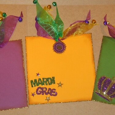 Mardi Gras paper bag mini album