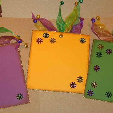 Mardi Gras paper bag mini album