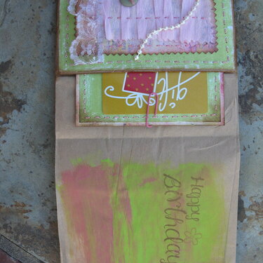 My Friend b-day paper bag card, inside