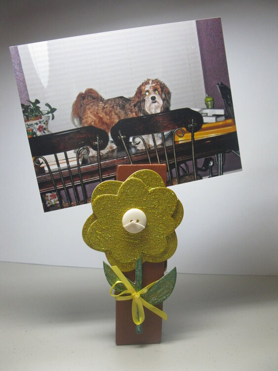 Flower photo holder