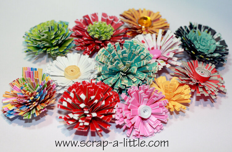 Quilled flowers