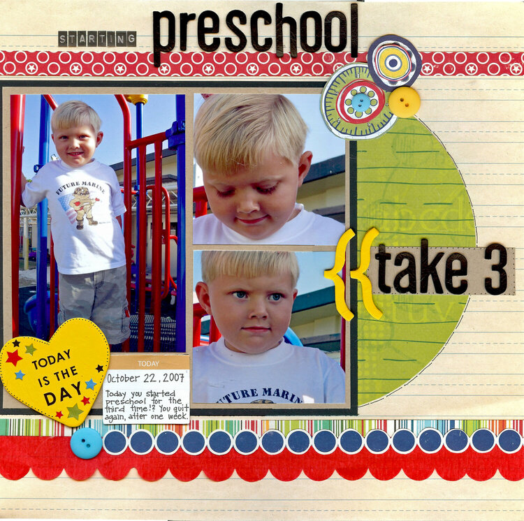 Starting preschool-take 3(Kraft Girl Kits)