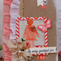 So very Grateful For You Shabby Chic Card