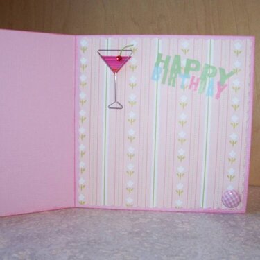 Birthday card inside