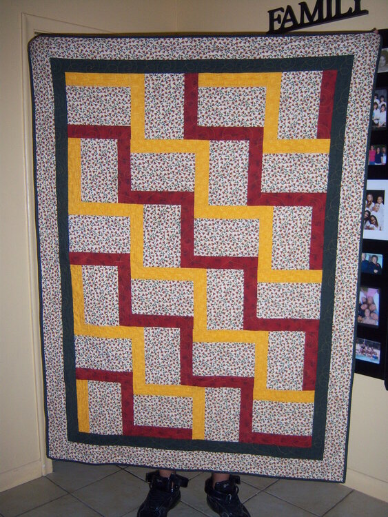 Railfence Quilt by Me