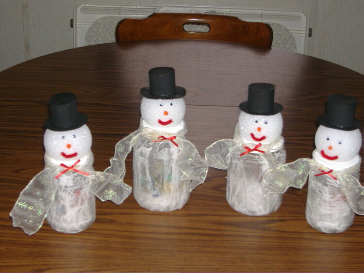 My snowman family