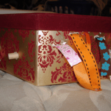 My homemade ribbon box