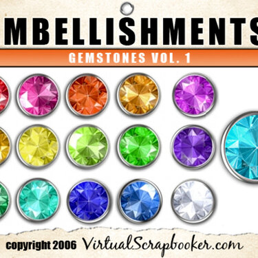 Gemstones Volume 1 Embellishments