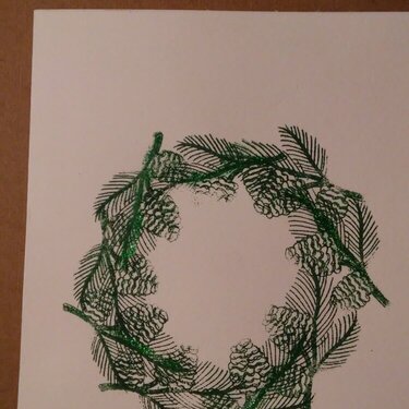 wreath of pine needles